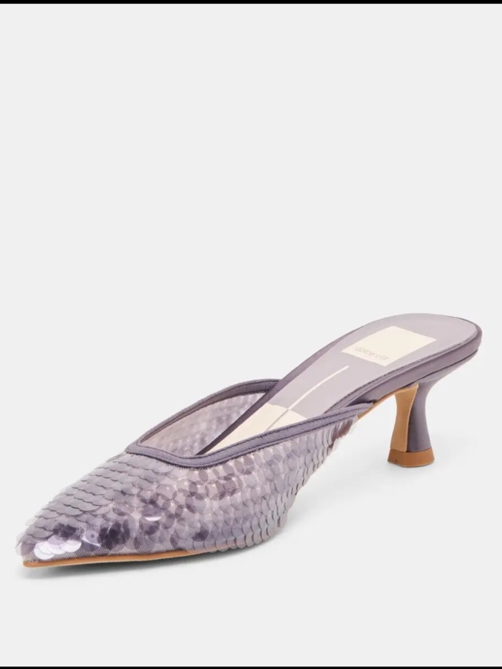 DOLCE VITA 
CLEO SEQUIN HEELS IN SMOKE SEQUIN 8.5